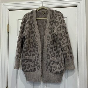 Barefoot Dreams Leopard Print Cardigan